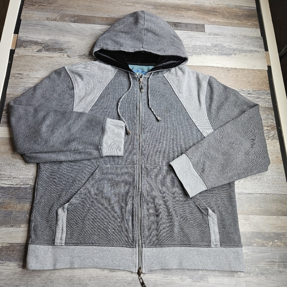 Robert Graham Men's Hoodie Full Zip Gray  2XL - Picture 1 of 15